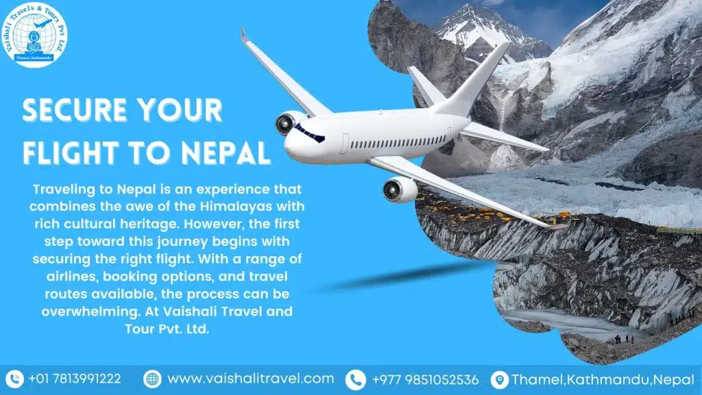 secure your flight to nepal